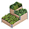 Upyard Hochbeet 3 Ebenen (120 x 80 x 58,5 cm, Holz, Braun, Fassungsvermögen: 301,8 l) | BAUHAUS