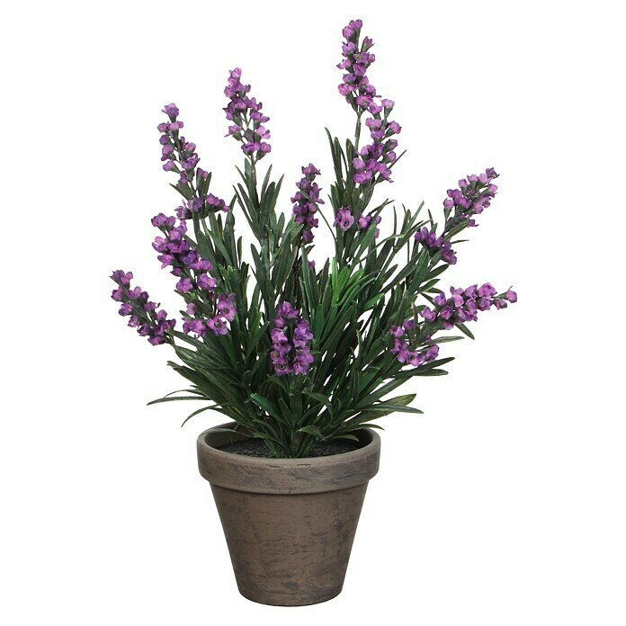 Planta artificial Lavanda (Altura: 33 cm, Violeta, Plástico)