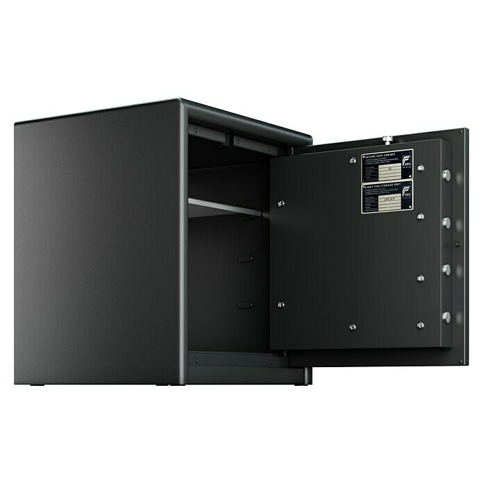 Burg-Wächter Sicherheitsschrank Combi Line CL 440 E (Elektronisches Zahlenschloss, VdS geprüft, ECB-S zertifiziert EN 1300, Klasse 2/B, 445 x 495 x 560 mm, Schwarz)