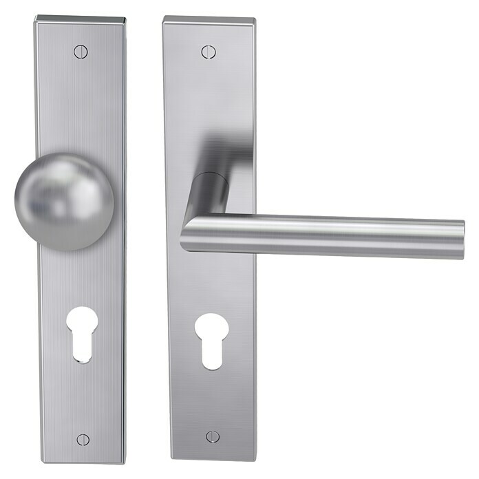 Diamond Doors Modern Wechselgarnitur Iowa (Türstärke: 38 mm - 45 mm, Edelstahl, DIN Anschlag: DIN-R) | BAUHAUS