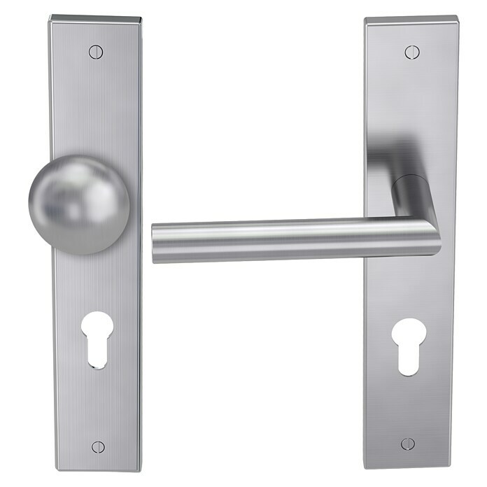 Diamond Doors Modern Wechselgarnitur Iowa (Türstärke: 38 mm - 45 mm, Edelstahl, DIN Anschlag: DIN-L) | BAUHAUS