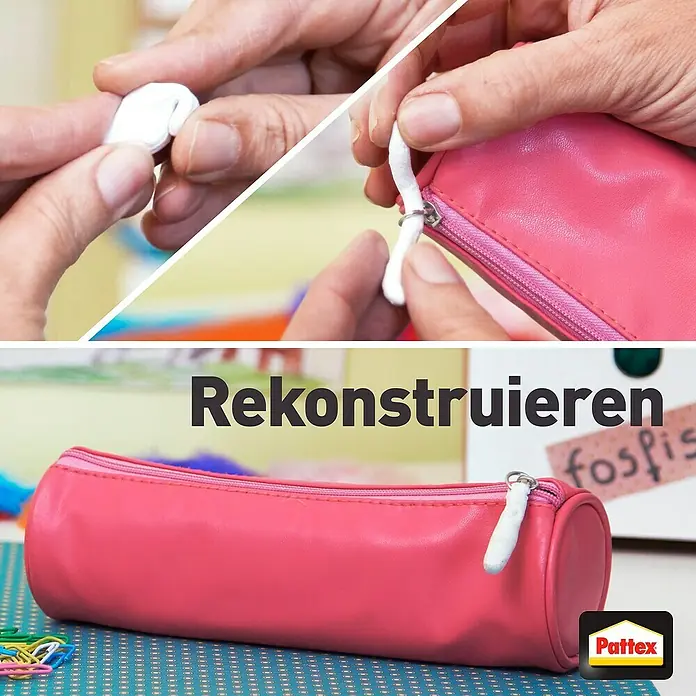 Pattex Knetmasse Kintsuglue - Weiß, 5 g - Pattex Reparaturknete wird zur Reparatur eines Reißverschlusses verwendet.