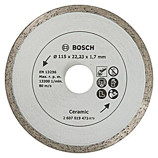 Bosch Disco de corte de diamante (Diámetro disco: 115 mm, Apto para: Baldosas)