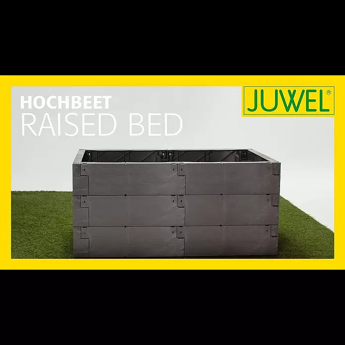 Juwel Hochbeet Timber - 130 x 60 x 80 cm, Kunststoff, Grau - JUWEL Timber Hochbeete MONTAGEANLEITUNG | ASSEMBLY INSTRUCTIONS