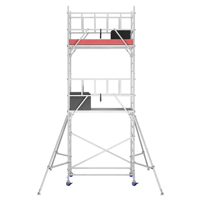 Krause ProTec XXL Rollgerüst Breitaufbau - Arbeitshöhe: 6,3 m, Belastbarkeit Plattform: 480 kg