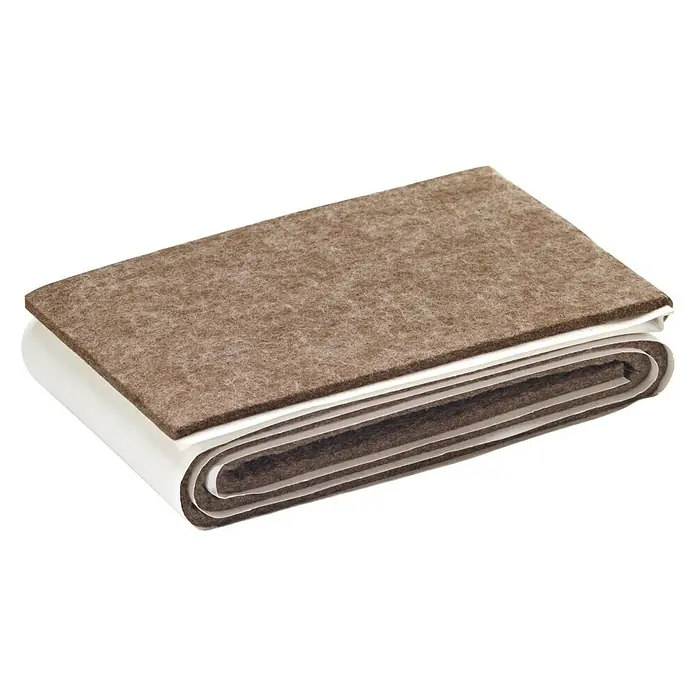 Inofix Protector de fieltro 4010 - L x An x Al: 85 x 1.000 x 3 mm, Marrón, Antideslizante - La almohadilla de alfombra marrón plegada brinda protección y comodidad adicionales para cualquier piso.