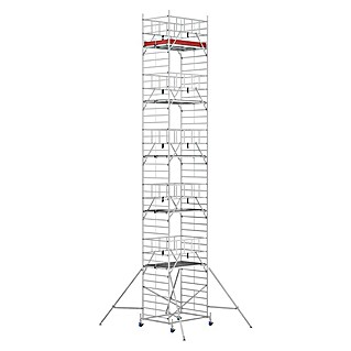 Krause ProTec XXL Rollgerüst Breitaufbau (Arbeitshöhe: 12,3 m, Bühnengröße: 2 x 1,2 m, Belastbarkeit: 200 kg/m²)