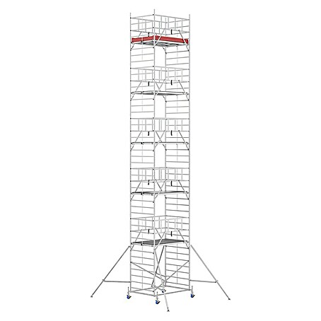 Krause ProTec XXL Rollgerüst Breitaufbau (Arbeitshöhe: 12,3 m, Belastbarkeit Plattform: 480 kg)