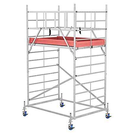 Krause ProTec XXL Rollgerüst Breitaufbau (Arbeitshöhe: 4,3 m, Belastbarkeit Plattform: 480 kg)