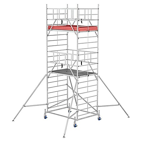 Krause ProTec XXL Rollgerüst Breitaufbau (Arbeitshöhe: 6,3 m, Belastbarkeit Plattform: 480 kg)
