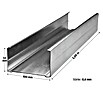 Probau CW-Standprofil (3.000 x 100 x 50 mm, Stahlblech)