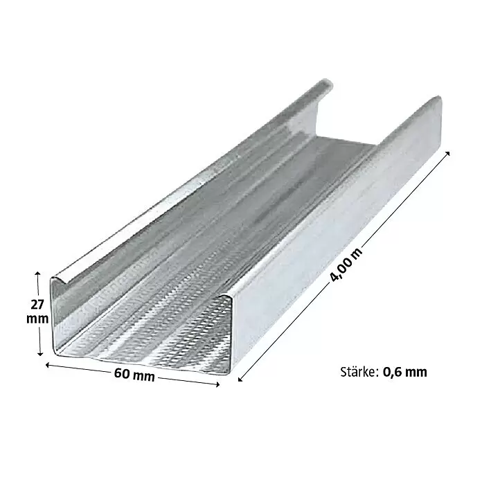 Probau CD-Deckenprofil4.000 x 60 x 27 mm, Stahl