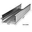 Probau CW-Standprofil (2.750 x 75 x 50 mm, Stahlblech)