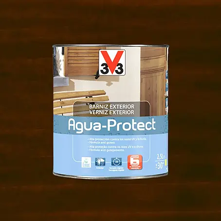 V33  Barniz para madera Exterior AguaProtect