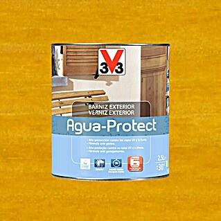 V33 Barniz para madera Exterior AguaProtect (Roble claro, Mate)