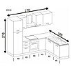 Marinelli Cucine Vormontierte Winkelküche Marina (B x T: 270 x 165 cm, Weiß, Mit Elektrogeräten, Spüle rechts) | BAUHAUS