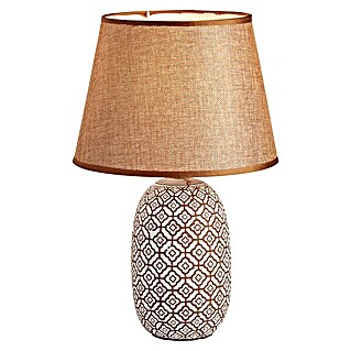 Lámpara de sobremesa redonda Ovalada con dibujos (40 W, Ø x Al: 25 x 40 cm, E14)