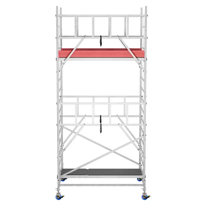 Krause ProTec XXL Rollgerüst Breitaufbau - Arbeitshöhe: 5,3 m, Belastbarkeit Plattform: 480 kg