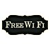 Adhesivos decorativos Free Wi-Fi vintage 