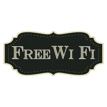 Vinilo de pared Free Wi-Fi vintage