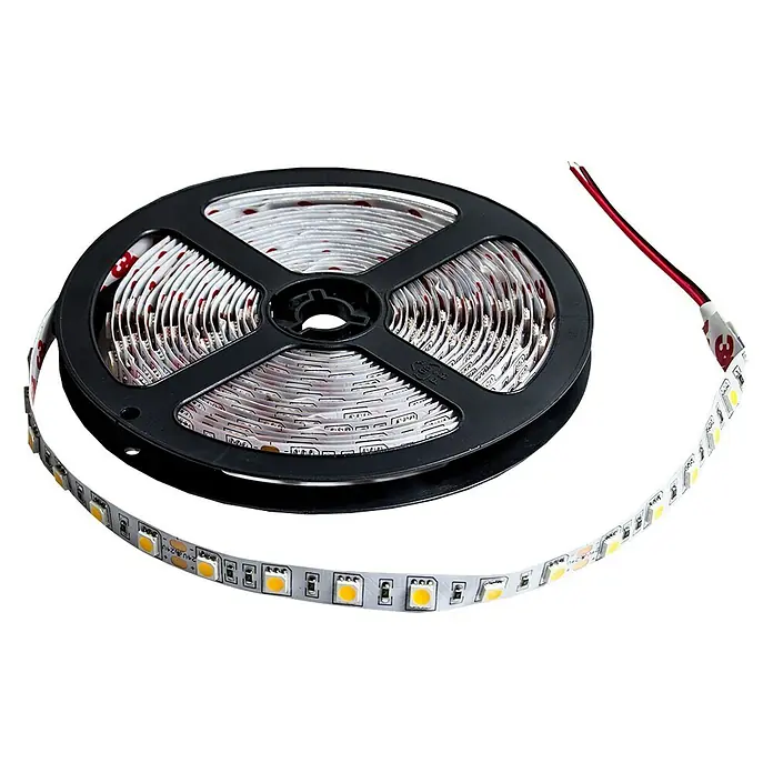 Alverlamp Tira LED IP65 - Largo: 5 m, Color de luz: Blanco frío, 14,4 W - Tira LED en rollo: Solución de iluminación flexible para diversas aplicaciones, ideal para personalizar espacios y objetos.