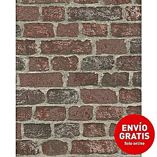 Papel pintado Ladrillo arena rojo (Ladrillo arena rojo)