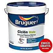 Bruguer Pintura para paredes Ciclón Mate (Blanco, 15 l, Mate)