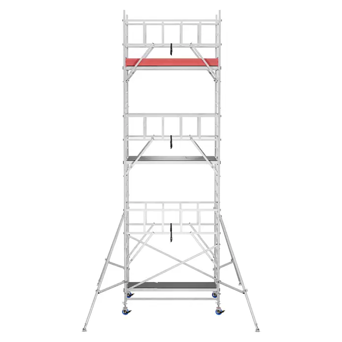 Krause ProTec XXL Rollgerüst Breitaufbau - Arbeitshöhe: 7,3 m, Belastbarkeit Plattform: 480 kg