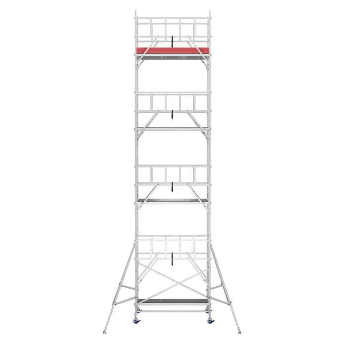 Krause ProTec XXL Rollgerüst Breitaufbau - Arbeitshöhe: 9,3 m, Belastbarkeit Plattform: 480 kg