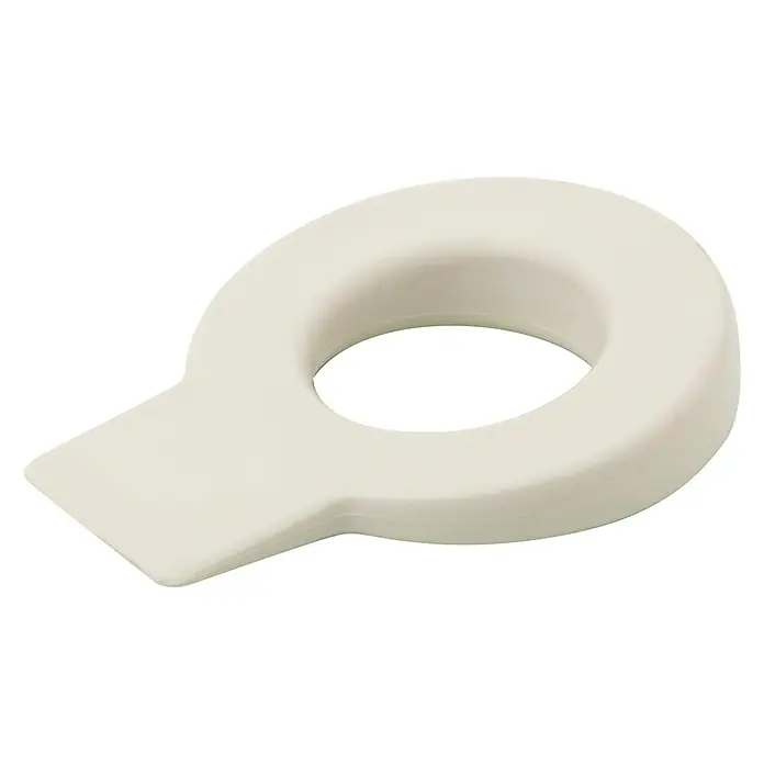 Rei Lock Tope de puerta 660 - Beige, 1 ud. - Un cómodo anillo de asiento de inodoro con abertura, ideal para personas con necesidades especiales. Para mayor confort e higiene en el baño.