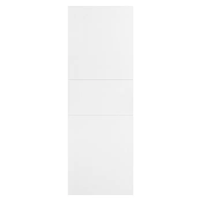 Solid Elements Hoja de puerta Munich - 82,5 x 203 cm, Blanco, Maciza - Sistema de almacenamiento blanco moderno con tres compartimentos. Diseño simple para un hogar ordenado.