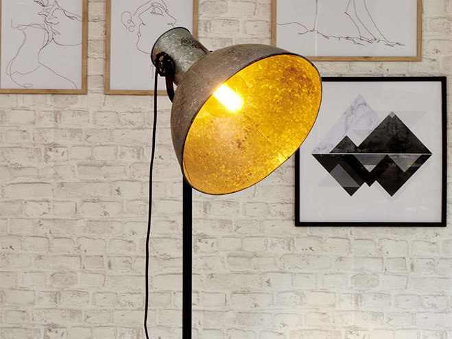 Lampe im Industrial-Style