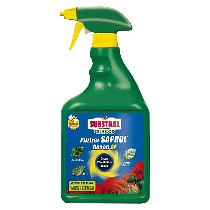 Substral Celaflor Pilzfrei Rose AF - 750 ml - Das Substral Celaflor Pilzfrei Saprol AF Rosen-Spritzmittel ist ein Pflanzenschutzmittel gegen Pilzkrankheiten an Rosen.