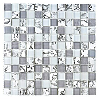Mosaikfliese Quadrat Crystal XCM JT12 (29,8 x 29,8 cm, Grau, Glänzend)