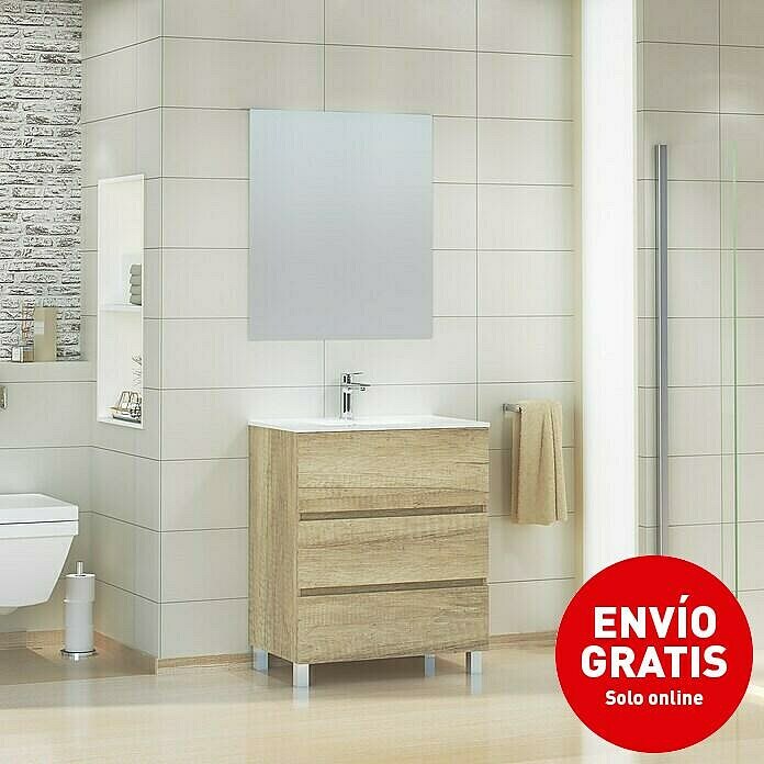 Artysan Mueble de lavabo Patri (L x An x Al: 46 x 70 x 85 cm, Nature) | BAUHAUS
