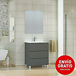 Artysan Mueble de lavabo Patri (L x An x Al: 46 x 70 x 85 cm, Gris seda)