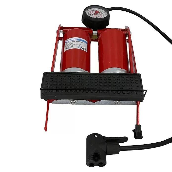 Fischer Fußpumpe Doppelzylinder DuokopfMax. Druck: 5 bar