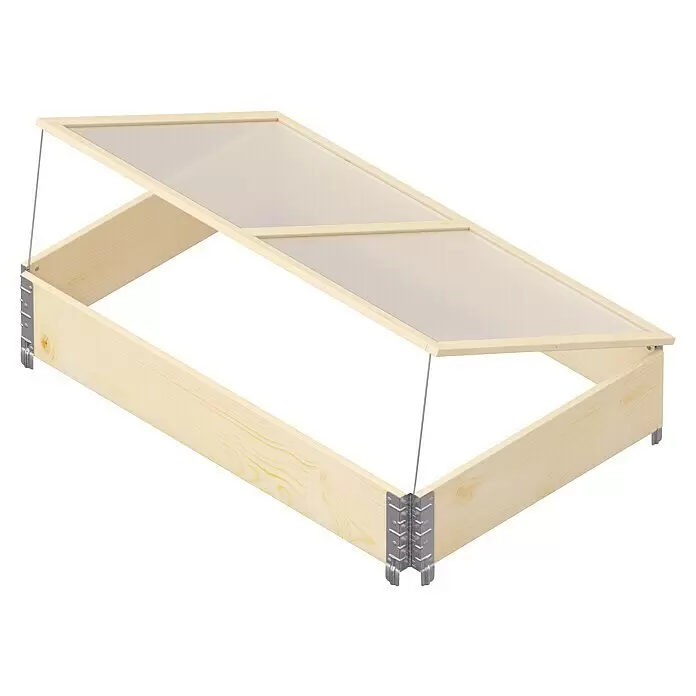 Upyard Frühbeet Deckel120 x 80 x 2 cm, Polycarbonat Diagonal View