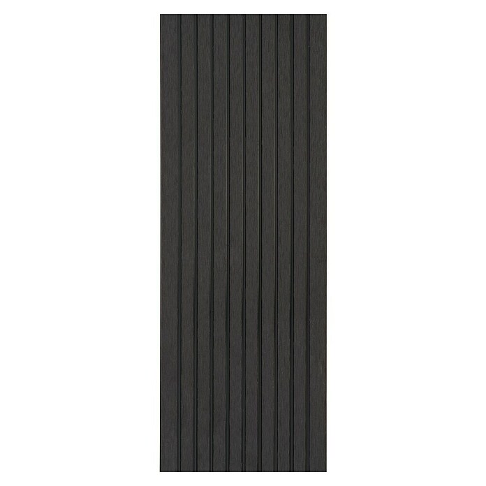 WPC-Terrassendiele (Dunkelbraun, 200 x 13,5 x 2,1 cm)