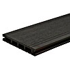 WPC-Terrassendiele (Dunkelbraun, 200 x 13,5 x 2,1 cm)