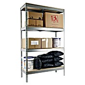 Simonrack Simontaller Metall-Schwerlastregal (L x B x H: 45 x 150 x 200 cm, Traglast: 400 kg/Boden, Anzahl Böden: 4 Stk.)