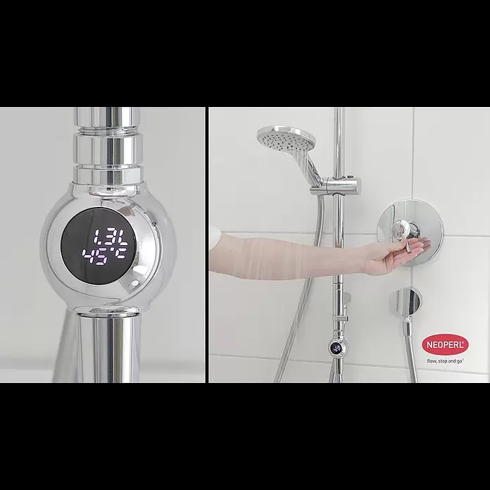 Neoperl Wassersparstrahlregler MyFlow - M 22, 1 Stk., 8,3 l/min, Geeignet für: Brausearmaturen - MyWaterFlowControl Shower