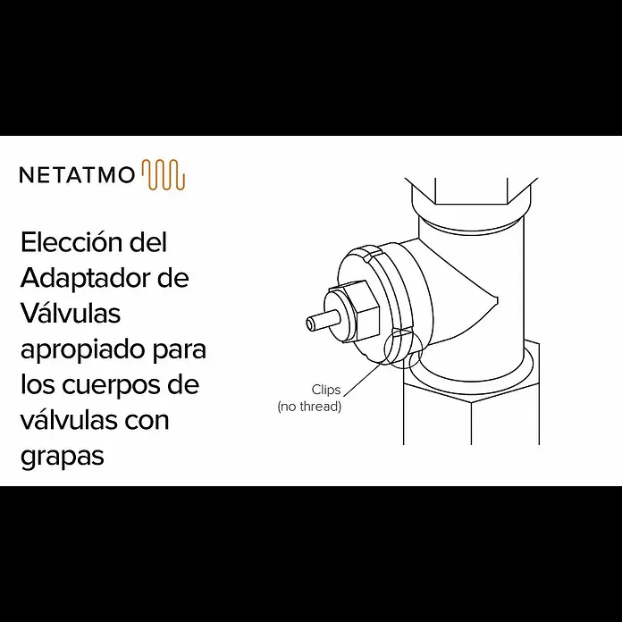 Netatmo Juego de termostato y válvulas - 3 válvulas Netatmo - Elección de adaptador