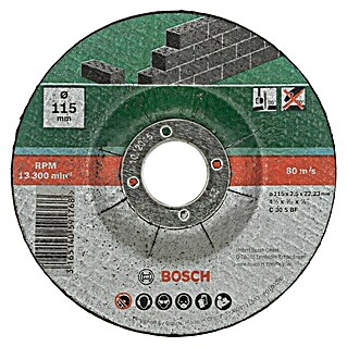 Bosch Trennscheibe C 30 S BF (Geeignet für: Stein, Durchmesser Scheibe: 115 mm, Stärke Scheibe: 2,5 mm, 5 Stk.)