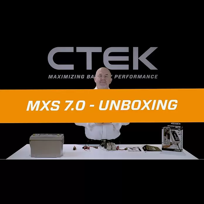 CTEK Automatik-Ladegerät MXS 7.0 - Ladestrom: 7,2 A, Kapazität: 14 Ah - 150 Ah - CTEK MXS 7.0 - Unboxing