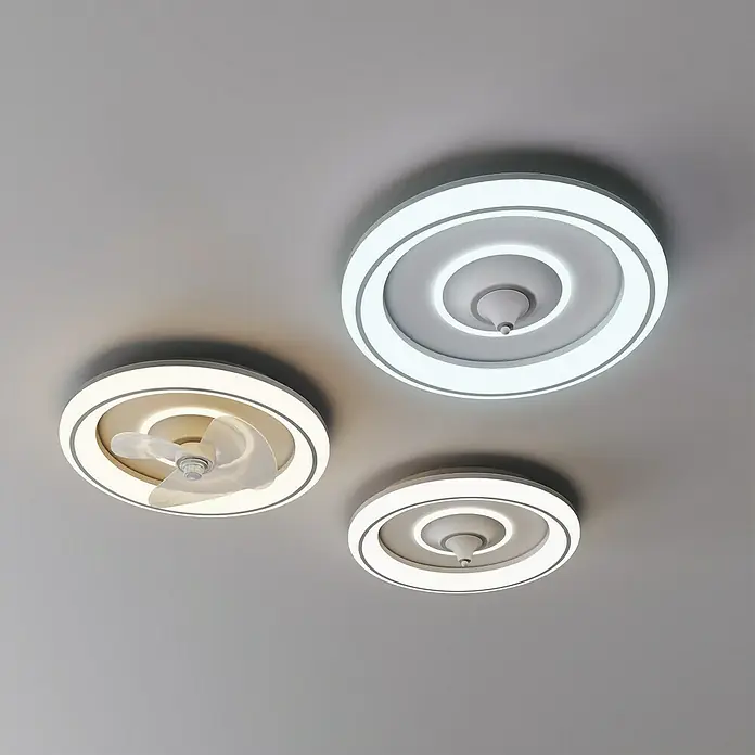 Sulion Ventilador de techo Alan - Blanco, 48 cm, 38 W, Blanco neutro - Lámparas de techo modernas con ventilador integrado e iluminación LED, perfectas para un ambiente elegante.
