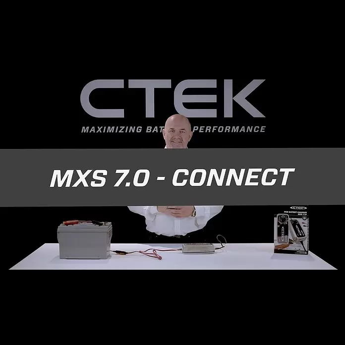 CTEK Automatik-Ladegerät MXS 7.0 - Ladestrom: 7,2 A, Kapazität: 14 Ah - 150 Ah - CTEK MXS 7.0 - How to conect