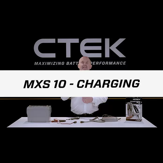 CTEK Automatik-Ladegerät MXS 10 EU - Ladestrom: 10 A, Kapazität: 20 Ah - 200 Ah - CTEK MXS 10 - Charging