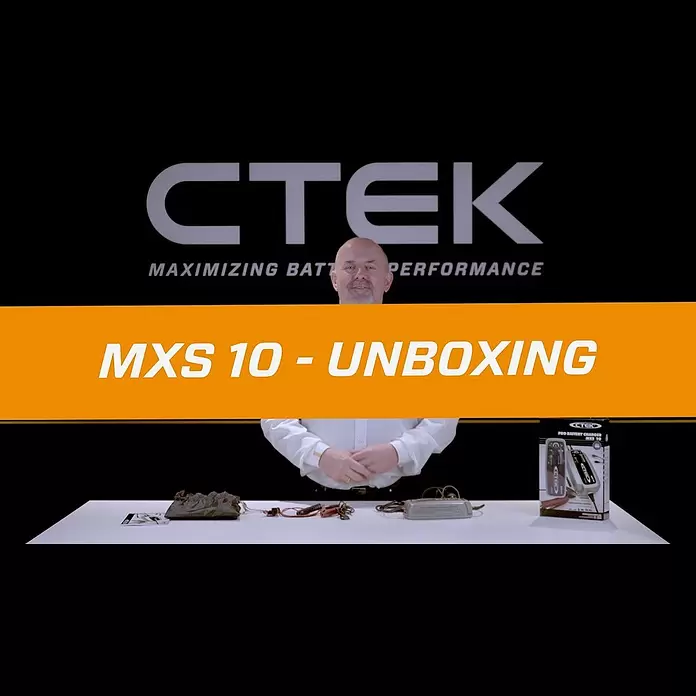 CTEK Automatik-Ladegerät MXS 10 EU - Ladestrom: 10 A, Kapazität: 20 Ah - 200 Ah - CTEK MXS 10 - What is in the box
