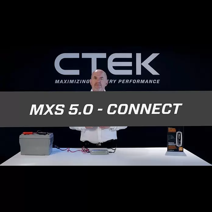 CTEK Automatik-Ladegerät MXS 5.0 EU - Ladestrom: 5 A, Kapazität: 1,2 Ah - 110 Ah - CTEK MXS 5.0 - How to connect